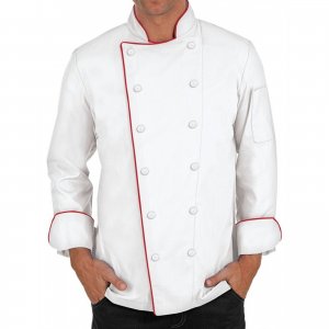 Executive Chef Coat Fabric Covered Buttons